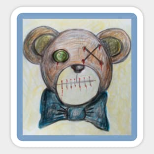 Sad teddy Sticker